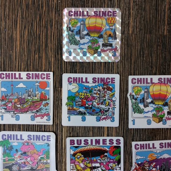 13 pc Brandy Melville Sticker Collection CHILL - Picture 4 of 6